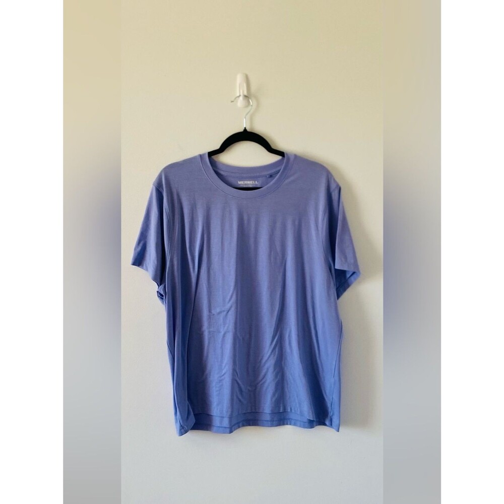 Merrell 2X Women’s Light Purple Crew Neck Performance Short Sleeve Tee Hiking